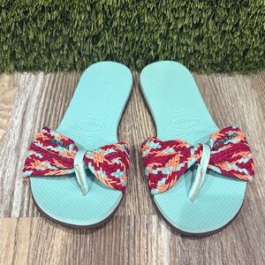 NWOT Havaianas You St Tropez Woven Sandals Flip Flops W7/8 Euro 39/40